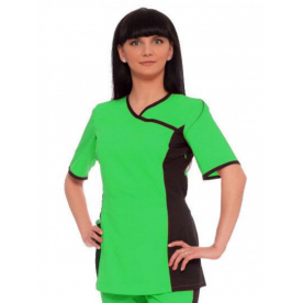 Костюм Турман жен (35%хл-65%пэ/120гр; ярко-зеленый/черный) Костюм Турман жен (35%хл-65%пэ/120гр; ярко-зеленый/черный)
