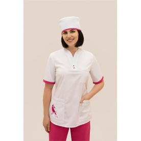 Костюм Вэст-Флай жен (35%вис-65%пэ/160гр; белый/фуксия) Костюм Вэст-Флай жен (35%вис-65%пэ/160гр; белый/фуксия)