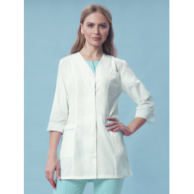 Костюм Каприз жен (35%хл-65%пэ/120гр; белый/мята) Костюм Каприз жен (35%хл-65%пэ/120гр; белый/мята)