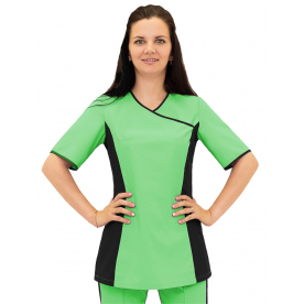 Костюм Турман жен (35%вис-65%пэ/160гр; ярко-зеленый/черный) Костюм Турман жен (35%вис-65%пэ/160гр; ярко-зеленый/черный)