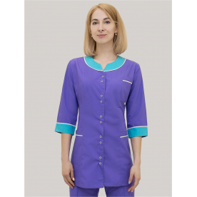 Костюм Экстра жен (35%вис-65%пэ/160гр; фиолетовый/лазурный)