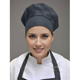 Колпак повара 015 Унисекс (50%хл-50%пэ/150гр; черный/-)